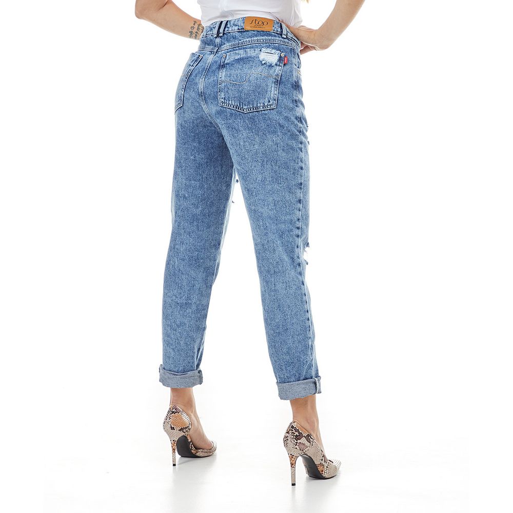 Venta > mom jeans tiro medio > en stock