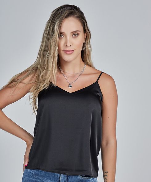 blusas en satin de tiras