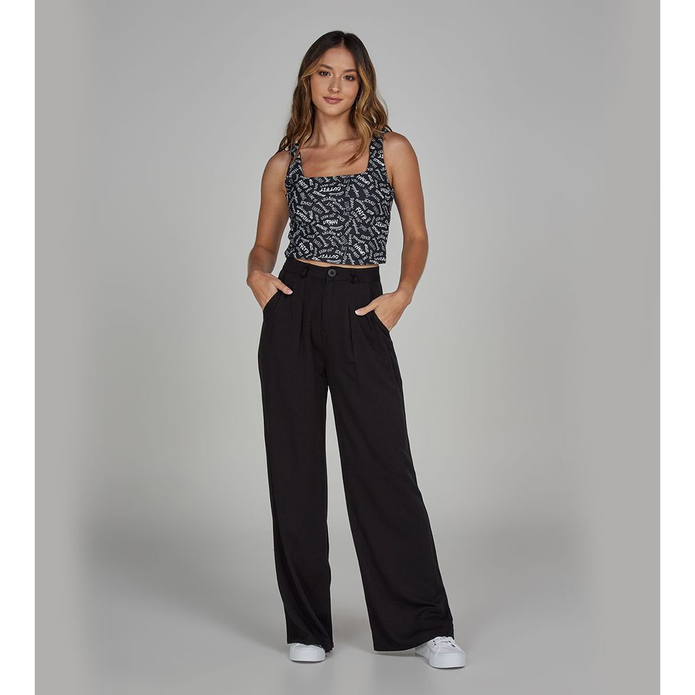 Pantalón tiro alto fondo entero - stopjeans