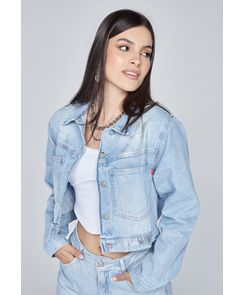 chaqueta ml con detalle en foil