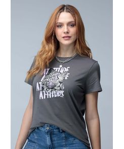 Camiseta manga corta oversize estampada