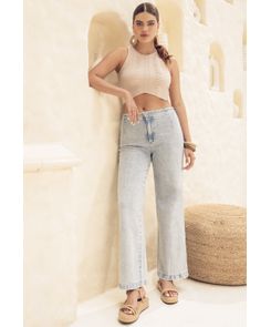 Retrojean tiro alto con detalle en costados
