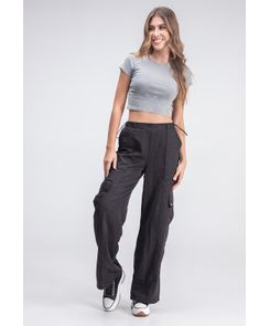 Pantalón con jareta en pretina para mujer