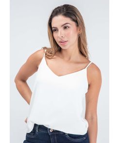 Blusa tiras basico escote en v