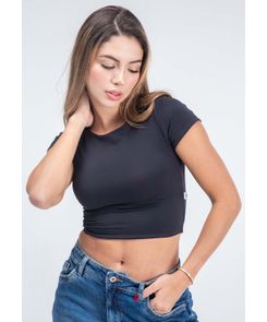 Camiseta manga corta fondo entero doble faz