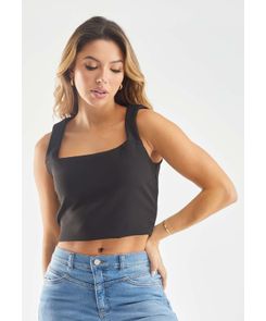 Blusa manga sisa con escote cuadrado