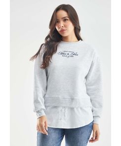 Buzo manga larga estampado