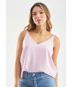 Blusa tiras escote en v para mujer