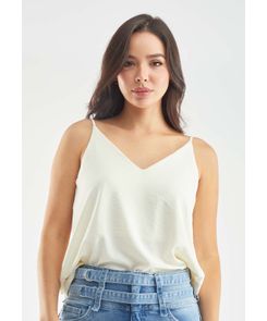 Blusa tiras escote en v para mujer