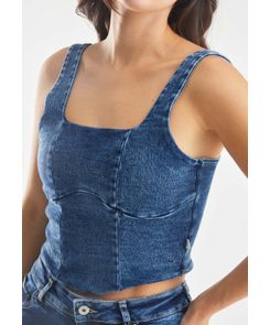 Bustier manga sisa cortes en frente