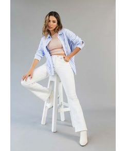Jean tejano tiro medio y lavado crudo para mujeres