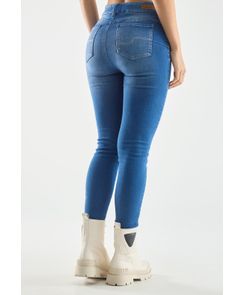 Jean elastik tiro alto bota tubo