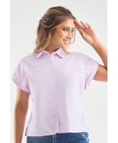 Blusa manga corta a rayas