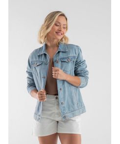 Chaqueta manga larga con bolsillos