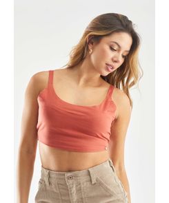 Blusa tiras en lino tipo crop