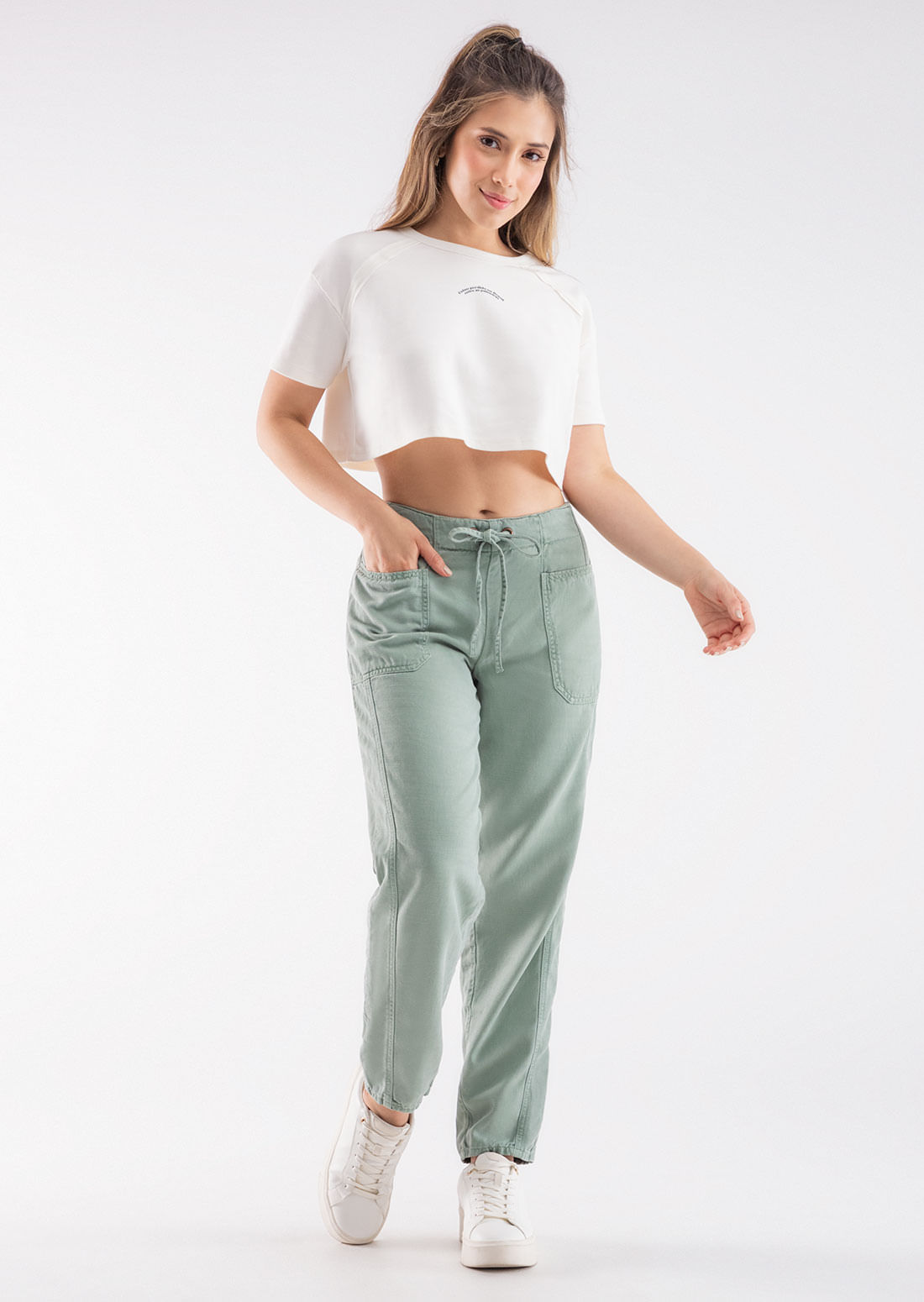 Jogger tiro medio bota tubo