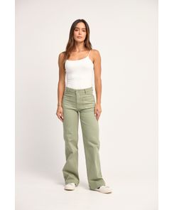Retrojean tiro alto con bolsillos