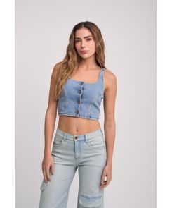 Blusa manga sisa con botones enfrente