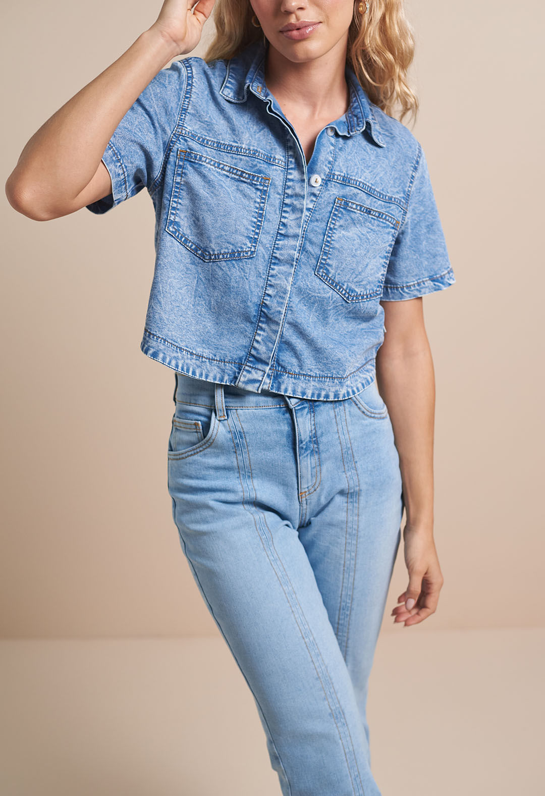 Blusas de jeans para dama on sale