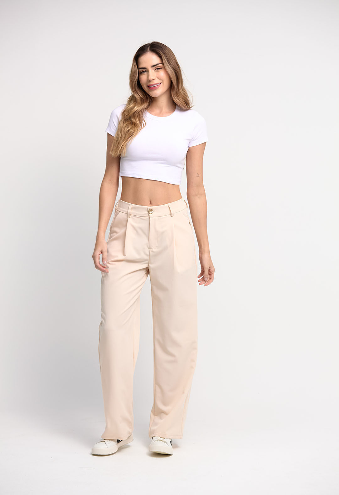 Elegante outfit pantalones anchos Stop Jeans