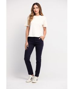 Pantalón ejecutivo tiro alto bota tubo