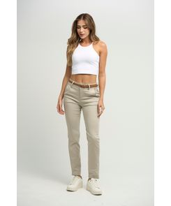 Pantalón ejecutivo tiro alto bota tubo