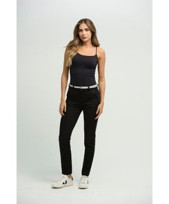 Pantalón ejecutivo tiro alto bota tubo