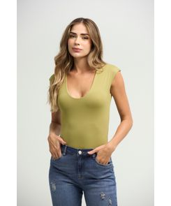 Body verde doble faz para mujeres