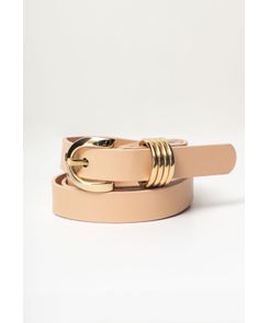 Correa beige con pasadores para mujeres