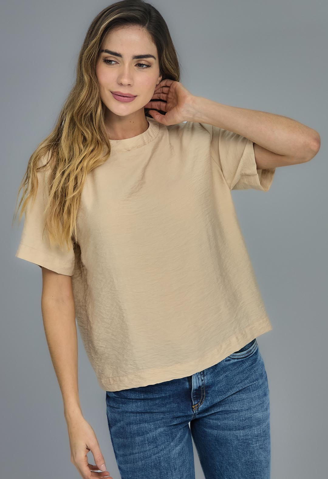 Blusa arena fondo entero para mujeres