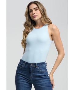 Body azul claro doble faz para mujeres